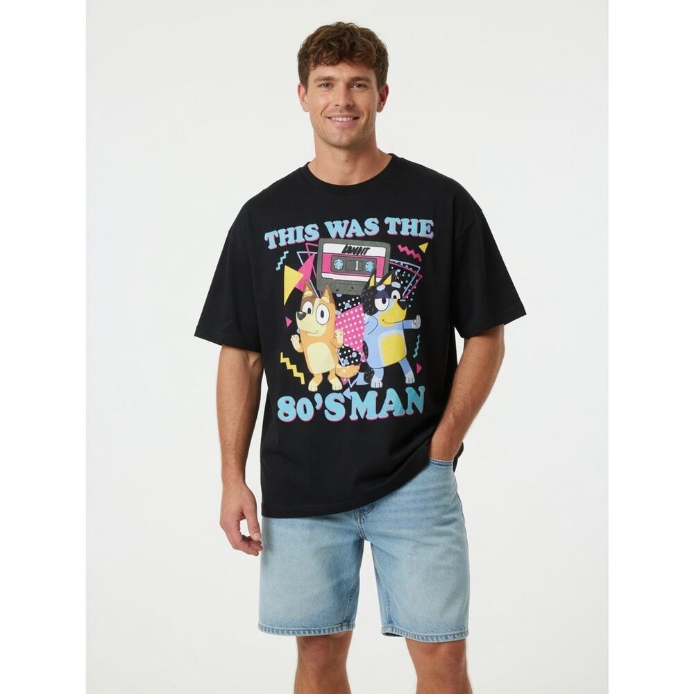 Bluey "This Was The 80's Man" Graphic T-Shirt - Picture 2 of 2